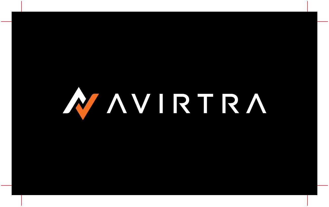 Original Avirtra business card front artwork